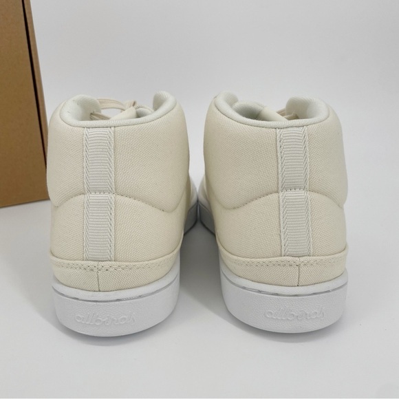 Allbirds Womens Canvas Pacer Mid Natural White Blizzard NWT Sneakers Shoes - Picture 7 of 9